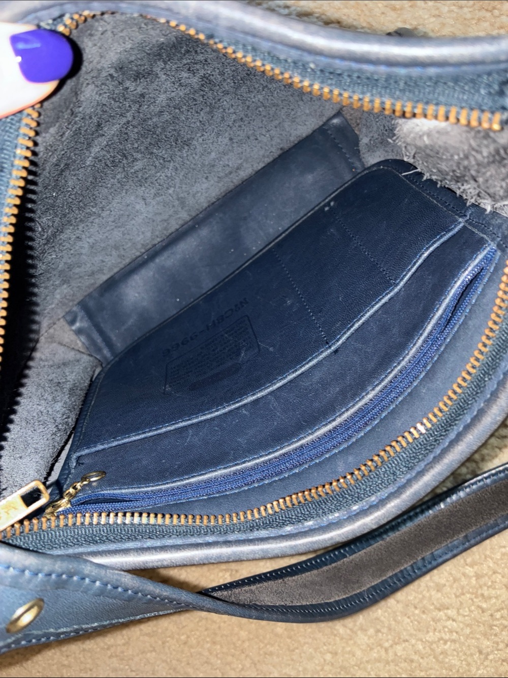 Vintage Coach Navy Blue bag - Picture 13 of 13